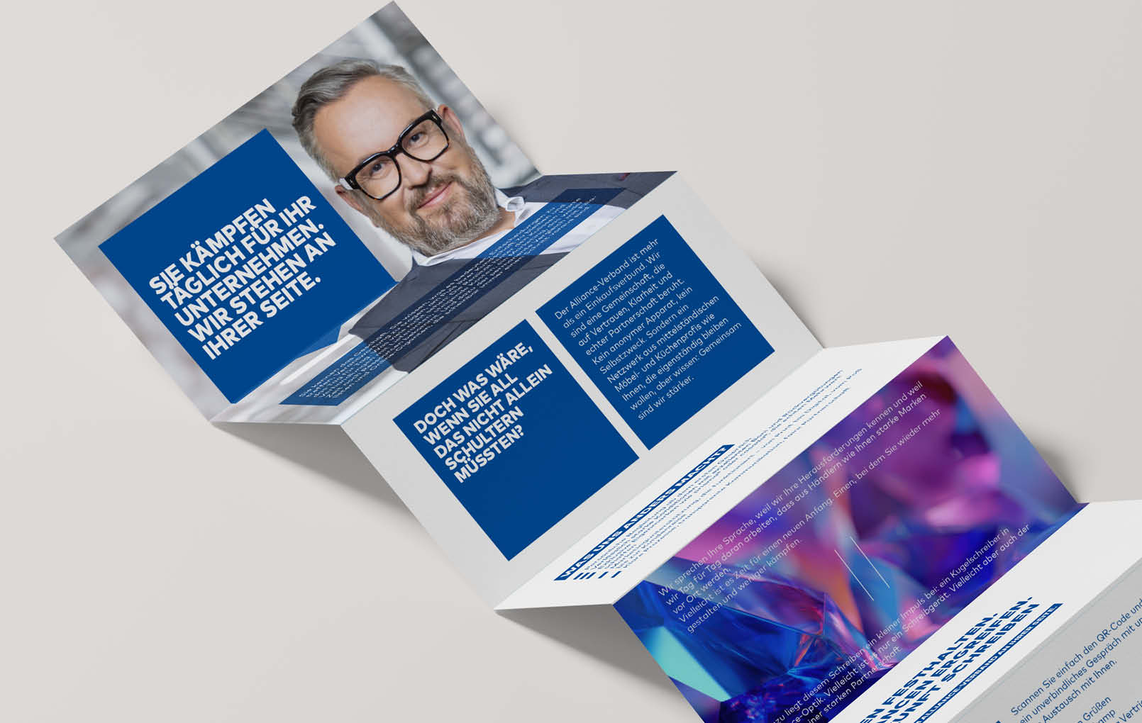 Mockup vom Alliance Mailing, erstellt bei schirmers. agentur für kommunikation