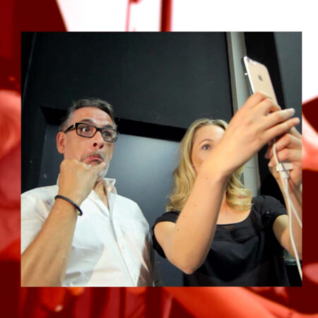 Bildaufnahme von Christian Schirmers mit Model beim posieren