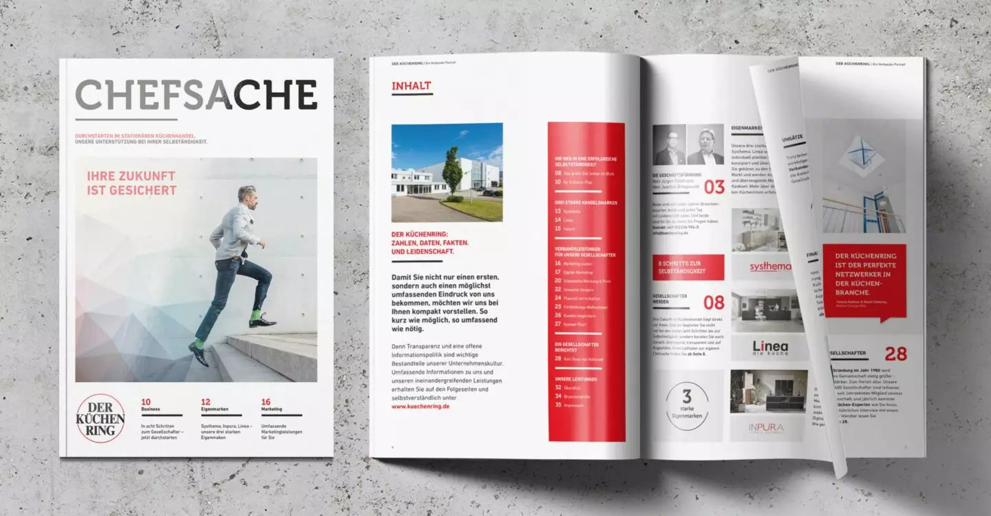 Mockup der Broschüre "Chefsache"